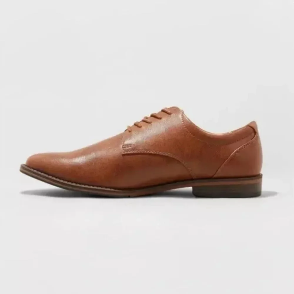 Goodfellow & Co Men's NWT Brown Leo Oxford Lace Up Dress Shoes Size 7 Narrow Fit